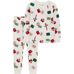 Carter's Child of Mine Baby and Toddler Holiday Pajamas Set 18M Christmas Pjs